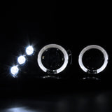 Coolstuffguru Compatible with Toyota Corolla Led Glossy Black Housing Smoked Lens Projector Headlights
