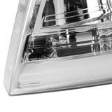 Coolstuffguru Chrome Housing Clear Lens LED Bar Projector Headlights Compatible with Ford F150 2004-2008, 06-08 Lincoln Mark LT, L+R Pair Head Light Lamp Assembly