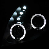 Coolstuffguru Black Halo Led Projector Headlights Compatible with Toyota Yaris 3 Door Hatchback