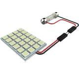 Coolstuffguru 1PC T10 24 SMD LED Power Bright White Panel Dome Light 12V Map Lamp