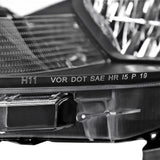 Coolstuffguru Black Housing Clear Lens Headlights Compatible with Ford Ranger XL/XLT 2019-2021, L+R Pair Head Lights Lamps