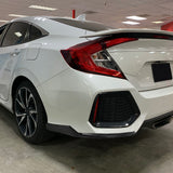 Coolstuffguru 2PC Matte Black Rear Diffuser Bumper Lip Spoiler Compatible with Honda Civic Sedan 2016-2020