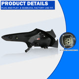 Coolstuffguru Compatible with Ford Focus 5Dr Hatchback Full LED Chrome Tail Lights Brake Lamps Pair