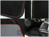 Coolstuffguru Compatible with Acura Rsx Base Type S Black Floor Mat Mats W/ Red Stitching