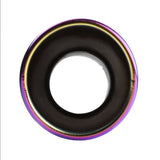 Coolstuffguru 4" Purple Slant Titanium Dual Burnt Tip 2.5" Inlet S/S Racing Exhaust Muffler