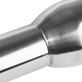 Coolstuffguru 3.75" Slant Tip 2.5" Inlet Chrome Stainless Steel Dual Racing Exhaust Muffler