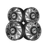 1 X XF Dually XF-229 Dually Gloss Black & Milled 22X8.25 8x165.1 121.3 Hub 110 Offset Black Wheel Rim