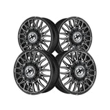 1 X XF Dually XF-240 Dually Gloss Black & Milled 24X8.25 10x225 170.1 Hub 110 Offset Black Wheel Rim