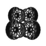 1 X XF Off-Road XF-211 Gloss Black & Milled 20X9 5x127/5x139.7 78.1 Hub 12 Offset Black Wheel Rim