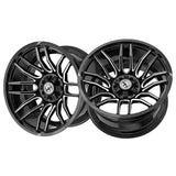 1 X XF Off-Road XF-232 Gloss Black & Milled 22X12 5x127/5x139.7 78.1 Hub -44 Offset Black Wheel Rim