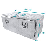 Coolstuffguru 36"x 18"x 16" Truck Pickup Underbody Aluminum Tool Box Trailer Storage w/ Lock