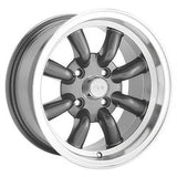 Konig 017 15X7 4X4.50 73.00 Hub +00 Offset Anthracite Wheel Rim