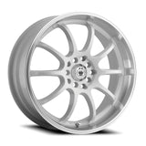 Konig 080 16X7 5X100/5X4.50 73.00 Hub +40 Offset White Wheel Rim