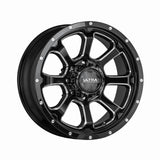 Ultra 226 18X9 6X135 / 6X5.50 106.10 Hub +01 Offset Black Wheel Rim