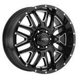 Ultra 211 20X10 6X5.50 106.10 Hub -25 Offset Black Wheel Rim