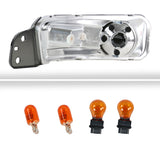 Coolstuffguru Compatible with Ford Mustang GT Crystal Chrome Headlights+Clear Bumper Lights+LED Tail light