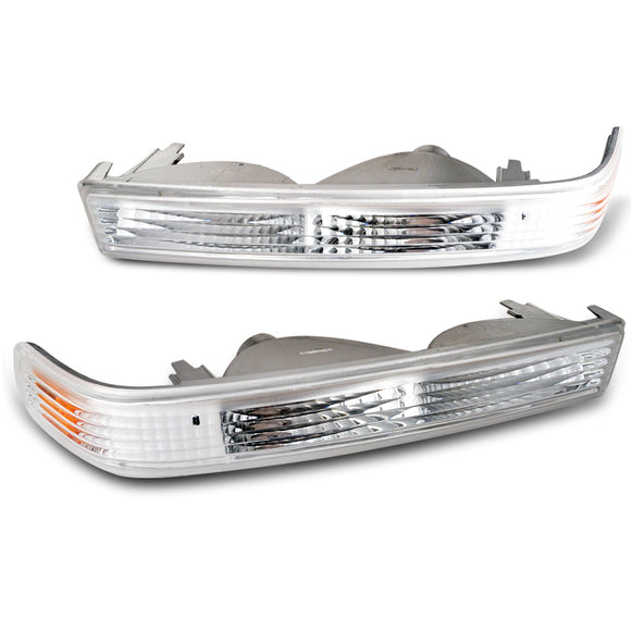 Coolstuffguru Compatible with Chevy S10 Ls Extreme/Gmc Sonoma Sl Sls Bumper Lights Chrome