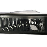 Coolstuffguru Compatible with Chevy S10 Blazer GMC Sonoma Smoke Bumper Lights w/ Amber Reflector