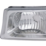 Coolstuffguru Compatible with Chevy Silverado Ls Lt/ Avalanche 1500 2500 3500 Signal Bumper Lights Chrome