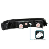 Coolstuffguru Compatible with Chevy Silverado 00-06 Tahoe Suburban Black Clear LED Bumper Signal Lights