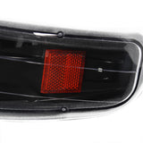 Coolstuffguru Black Housing Clear Lens Headlights + LED Bumper Lights Compatible with Chevy Silverado 1999-2002, 2000-2006 Tahoe Suburban, L+R Pair Head Light Lamp Assembly