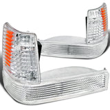 Coolstuffguru Compatible with EURO CLEAR BUMPER+CORNER LAMPS 1993-1996 GRAND CHEROKEE