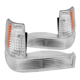 Coolstuffguru Compatible with EURO CLEAR BUMPER+CORNER LAMPS 1993-1996 GRAND CHEROKEE