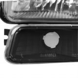 Coolstuffguru Compatible with GMC Sierra Yukon XL Black Clear Headlights+Bumper Lights