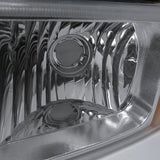 Coolstuffguru Compatible with Chevy Silverado Chrome Crystal Headlights+Clear Signal Bumper Light