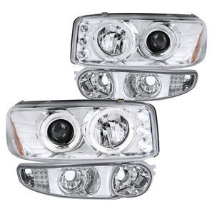 Coolstuffguru Compatible with Gmc Yukon Denali Projector Head Light, Bumper