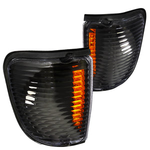 Coolstuffguru Compatible with Ford Econoline E150 E250 E350 E450 E550, Black Housing Clear Lens, Corner Signal Lights