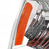 Coolstuffguru Compatible with 97-03 FORD F-150 CHROME HEAD LIGHTS+CORNER SIGNAL LAMPS