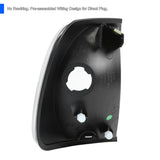 Coolstuffguru BLACK HEAD LIGHTS+CORNER SIGNAL LAMPS Compatible with 1997-2003 FORD F150