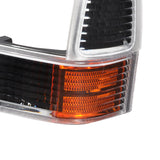 Coolstuffguru BLACK SMD LED HEADLIGHTS+CORNER SIGNAL LAMPS 4 Compatible with 1999-2004 FORD F250 F350 F450