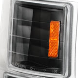 Coolstuffguru Compatible with Chevy C/K C10 Pickup Silverado 1500 Tahoe Black Corner Signal Lights