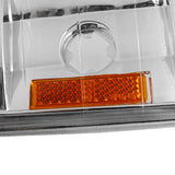 Coolstuffguru Compatible with GMC C/K C10 Halo Led Chrome Projector Headlights, Bumper Lights, Led Fog Lam