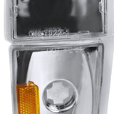 Coolstuffguru Compatible with Chevy GMC C/K C10 Pickup 1500 2500 3500 Chrome Clear Bumper Corner Signal Lights