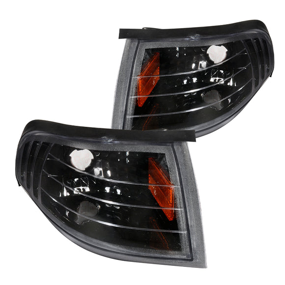 Coolstuffguru Compatible with Ford Mustang Gt/ Base Corner Lights Black