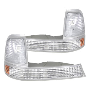 Coolstuffguru Compatible with Ford Ranger Xl Xlt Turn Signal Corner Lights Chrome