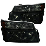 Coolstuffguru Compatible with Chevy Colorado GMC Canyon Isuzu I-Series Smoke Headlights Signal Corner Lamps