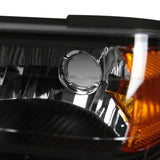 Coolstuffguru Compatible with Chevy Colorado GMC Canyon Black Headlights Headlamps+Turn Signal Corner Lamps