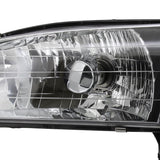 Coolstuffguru Compatible with Toyota Corolla Ce Le Ve 4Dr Black Headlights w/ Corner Lights 1Pc.