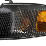 Coolstuffguru Compatible with Toyota Corolla Ce Le Ve 4Dr Black Headlights w/ Corner Lights 1Pc.