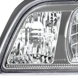 Coolstuffguru Compatible with Ford Mustang Lx Gt Headlights W/Corner Lamps 1Pc. Chrome