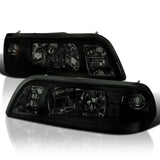 Coolstuffguru Compatible with Ford Mustang Lx Gt Smoked Headlights w/ Corner Lamps 1Pc.