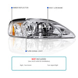 Coolstuffguru Compatible with Ford Mustang Chrome Headlights, Corner Lights Signals