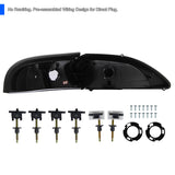 Coolstuffguru Compatible with Ford Mustang Chrome Headlights, Corner Lights Signals