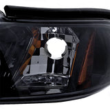 Coolstuffguru Compatible with Ford Mustang Gt/ Cobra Svt Headlights Smoked Lens W/Glossy Black Housing