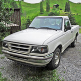 Coolstuffguru LED DRL Black Headlights Signal Corner Lamps Compatible with 1993-1997 Ford Ranger