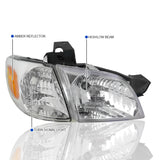 Coolstuffguru Compatible with Chevy Venture Montana Silhouette Trans Sport Chrome Headlights+Corner Lamps